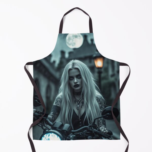 Item preview, Dark Goth Vampire Biker Girl designed and sold by TheDarkWardrobe.