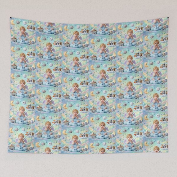 Item preview, Dreamy Little Angel in the Clouds. designed and sold by JoyNest = "The nest of joy".