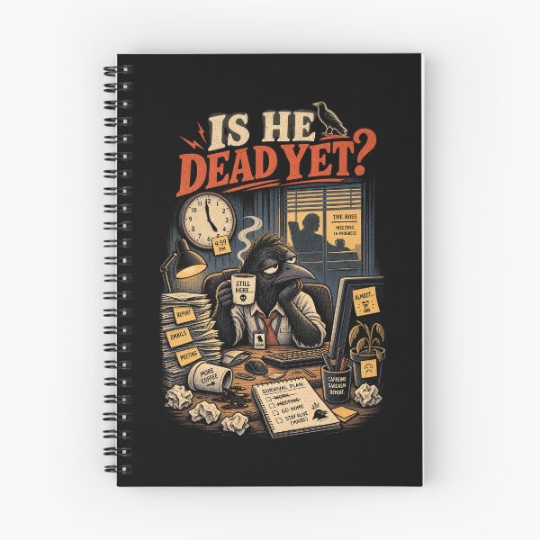 Item preview, Is He Dead Yet Burnout Crow Artwork designed and sold by RetroAnimal.