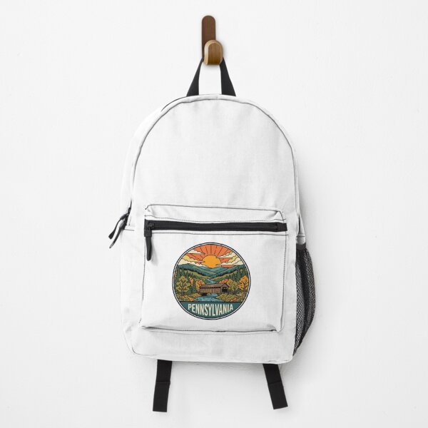 Item preview, Vintage Pennsylvania Covered Bridge Autumn Landscape Graphic designed and sold by Paper Drip.