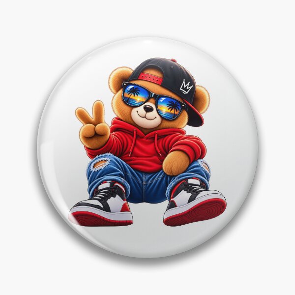 Item preview, Cool Teddy Bear Streetwear – Summer Beach Vibes designed and sold by ArtSpark Studio.