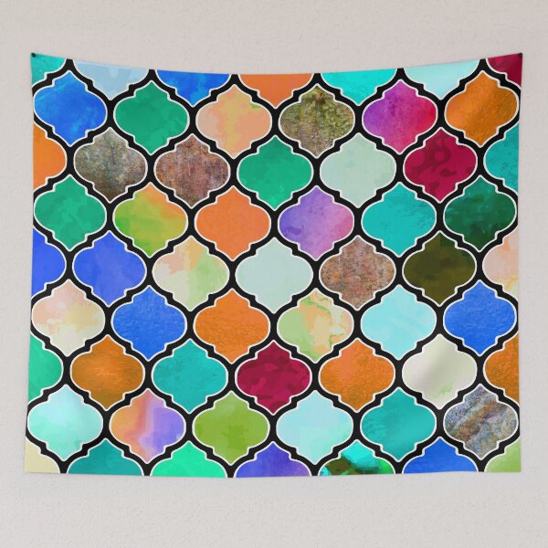 Item preview, Multicoloured Moroccan Tiles Two designed and sold by Totaldannation.