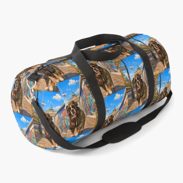 Item preview, Boxer strolling through Berlin. designed and sold by Nomad-Paws.