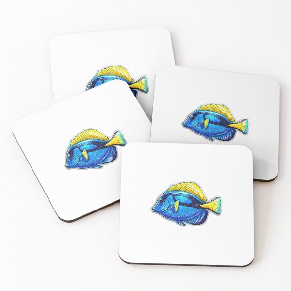 Item preview, Blue Tang Tropical Reef Fish Aquarium Art designed and sold by KenworksDigital.