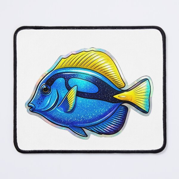 Item preview, Blue Tang Tropical Reef Fish Aquarium Art designed and sold by KenworksDigital.