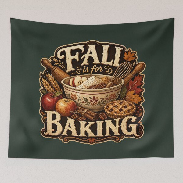 Item preview, Fall Is for Baking – Cozy Autumn Baker Design designed and sold by astersgraphics.