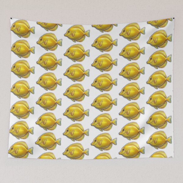 Item preview, Yellow Tang Tropical Reef Fish Aquarium Art designed and sold by KenworksDigital.