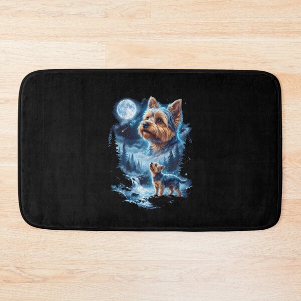 Item preview, Yorkie Moon Howling Retro Wolf Ancestor designed and sold by Milasneeze.