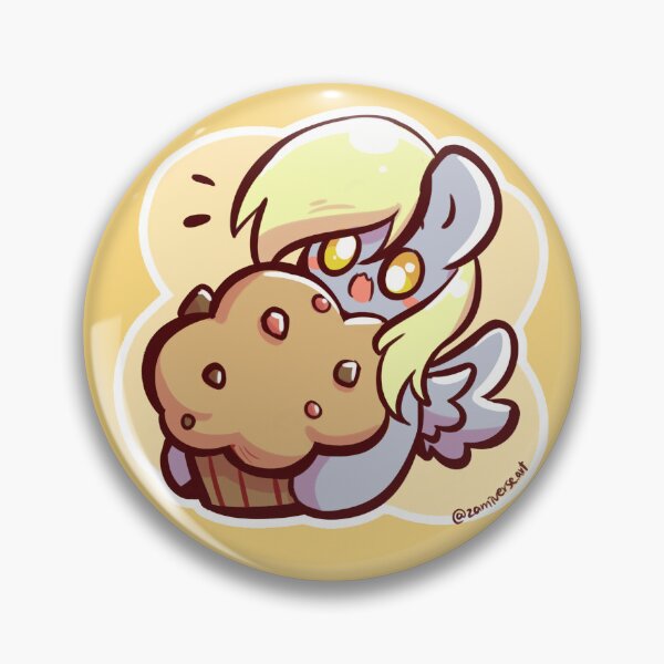 Item preview, Mlp Derpy hooves holding muffin designed and sold by zamiverseart.