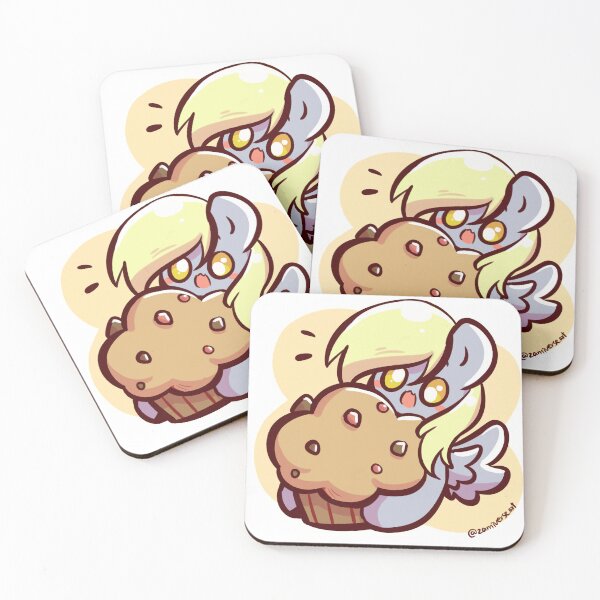 Item preview, Mlp Derpy hooves holding muffin designed and sold by zamiverseart.