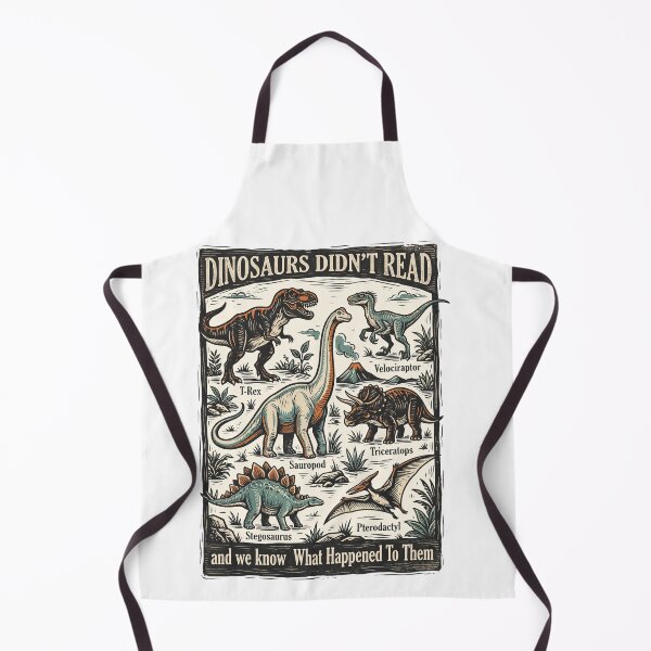 Item preview, Dinosaurs Didnt Read Art designed and sold by TeeARTHY.