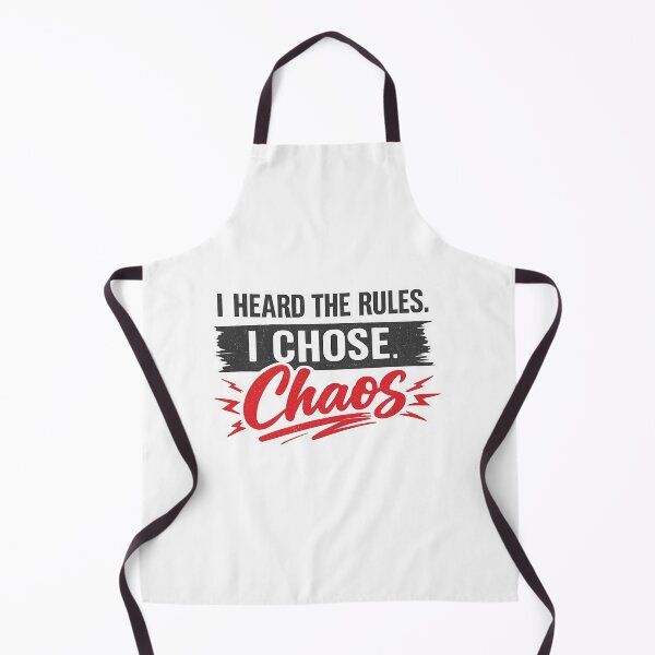 Item preview, I Heard The Rules I Chose Chaos Funny Rebel Humor Shirt Design designed and sold by SoulThread Studio.