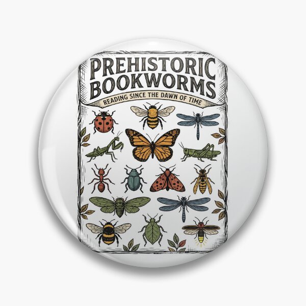 Item preview, Prehistoric Bookworms Insect Chart designed and sold by TeeARTHY.