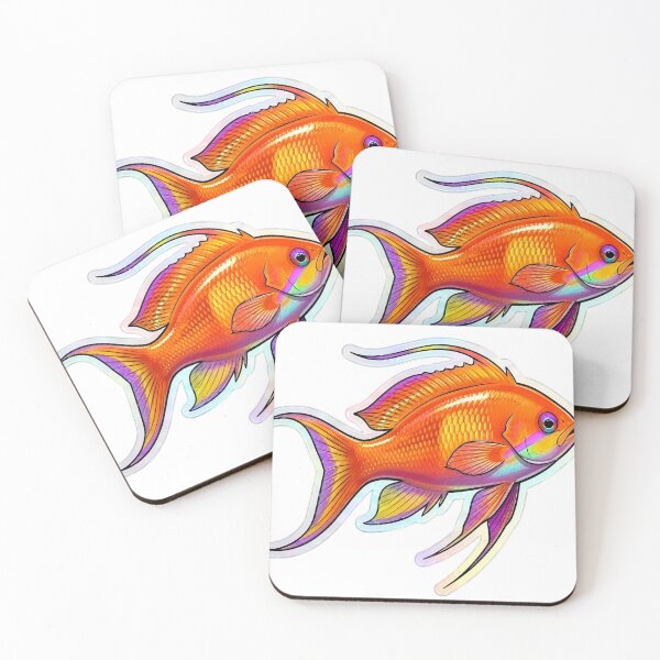 Item preview, Lyretail Anthias Colorful Reef Fish Art designed and sold by KenworksDigital.
