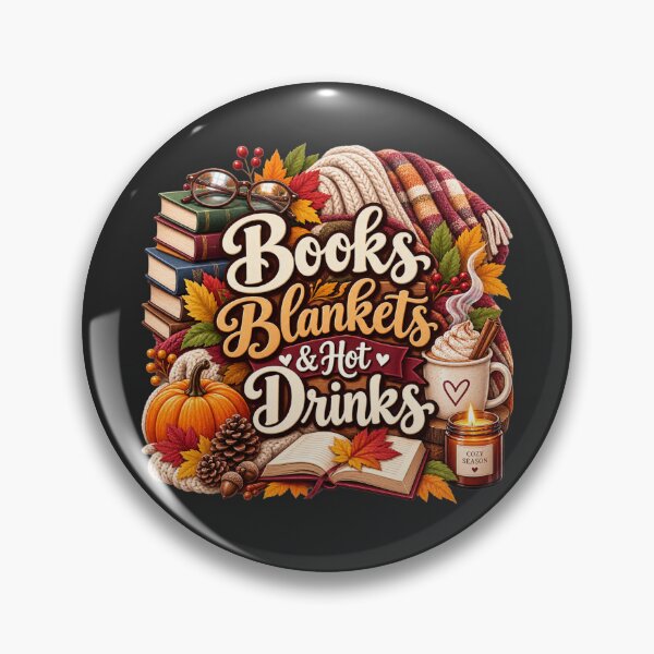 Item preview, Books Blankets & Hot Drinks – Cozy Autumn Book Lover Design designed and sold by astersgraphics.