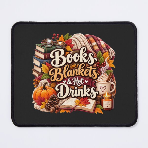 Item preview, Books Blankets & Hot Drinks – Cozy Autumn Book Lover Design designed and sold by astersgraphics.