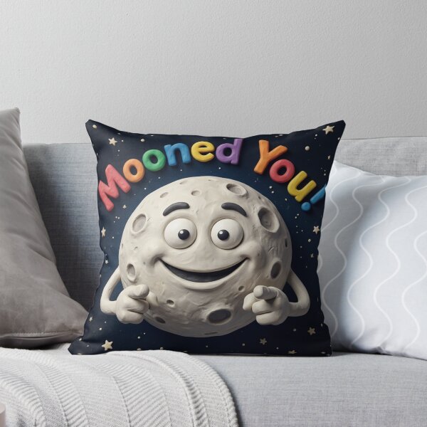 Item preview, Mooned You Funny Space Pun Cute Claymation Style designed and sold by Billys-Orbit.