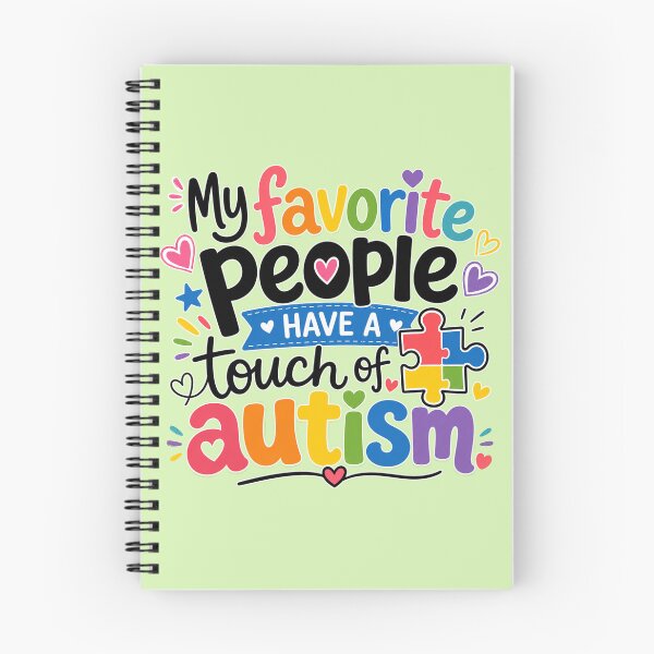 Item preview, My Favorite People Have a Touch of Autism – Colorful Autism Awareness Design designed and sold by TheStephanieRome.