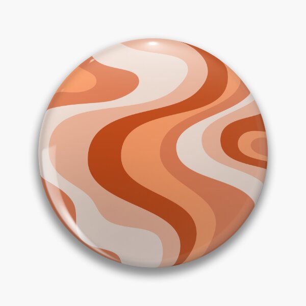 Item preview, Liquid Swirl Retro Abstract in oranges tones, Cream, and White designed and sold by Differenceee.