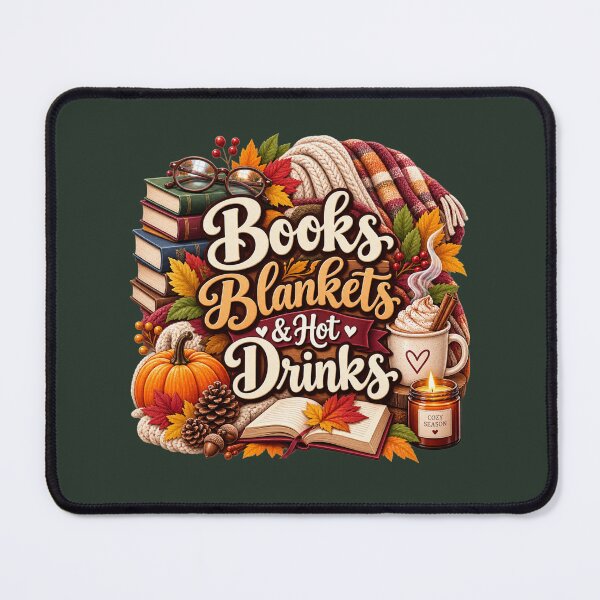 Item preview, Books Blankets & Hot Drinks – Cozy Autumn Book Lover Design designed and sold by astersgraphics.