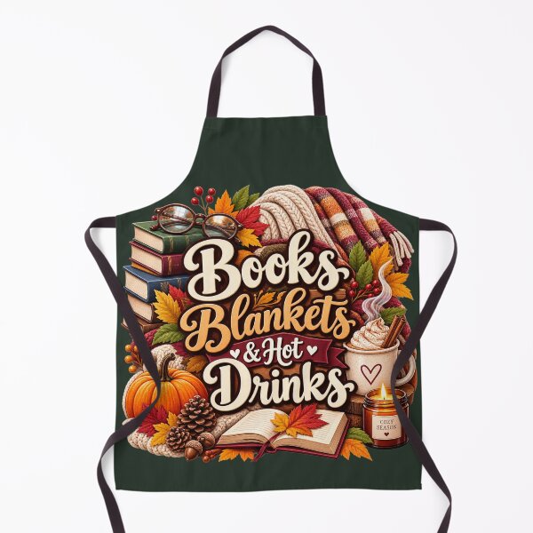 Item preview, Books Blankets & Hot Drinks – Cozy Autumn Book Lover Design designed and sold by astersgraphics.