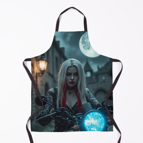 Item preview, Dark Goth Vampire Biker Girl designed and sold by TheDarkWardrobe.