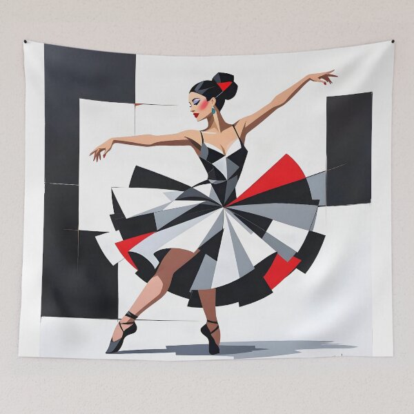 Item preview, Cubism Dance In Motion designed and sold by debbiedwarika.