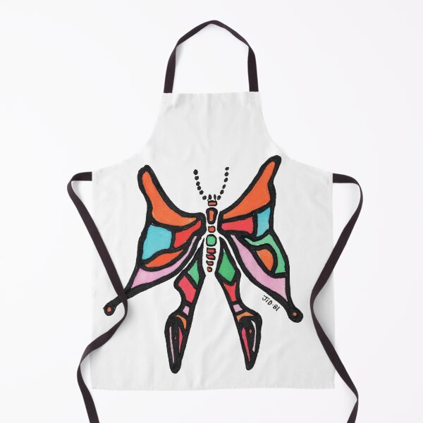 Item preview, Psychedelic Stained Glass Butterfly – Original 1981 Vintage Drawing designed and sold by RedHook-Art.