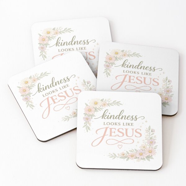 Item preview, Kindness Looks Like Jesus – Floral Christian Faith Design designed and sold by SoulThread Studio.
