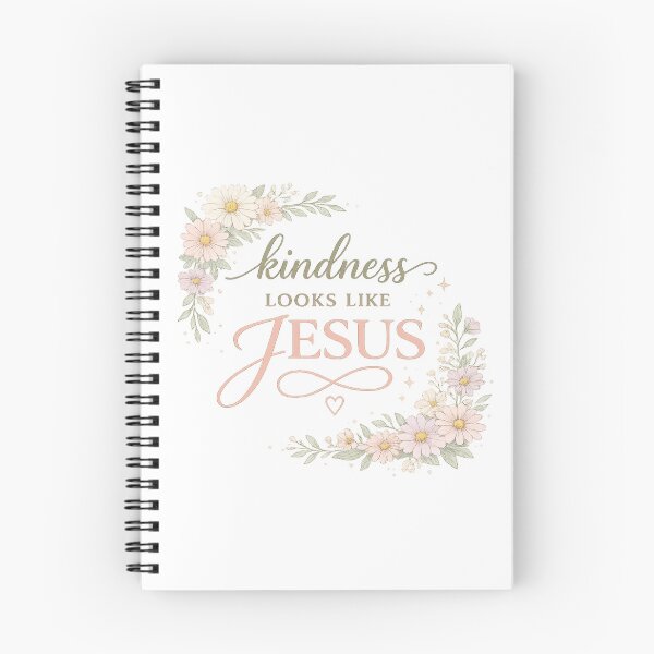 Artikelvorschau, Freundlichkeit sieht aus wie Jesus – Christliches Blumendesign entworfen und verkauft von SoulThread Studio.