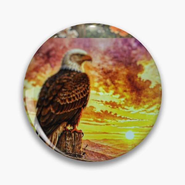 Item preview, Majestic Eagle Perched on Signpost, designed and sold by The Empire Of Digital Art..