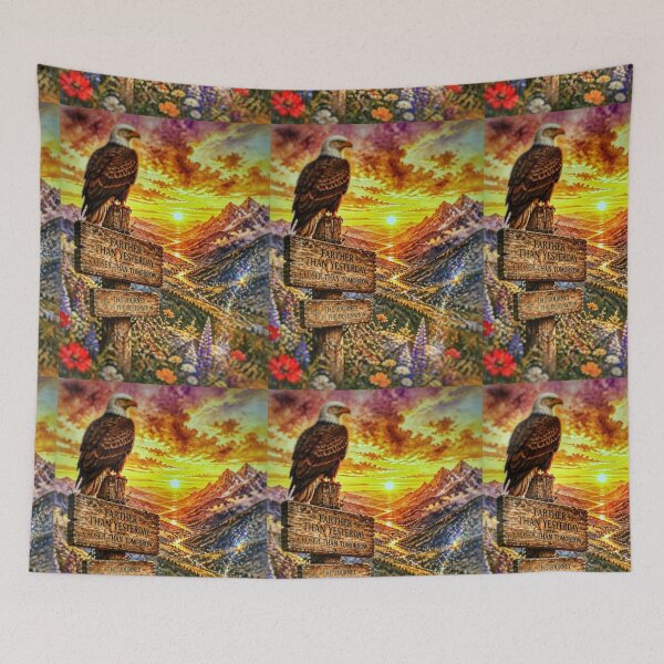 Item preview, Majestic Eagle Perched on Signpost, designed and sold by The Empire Of Digital Art..