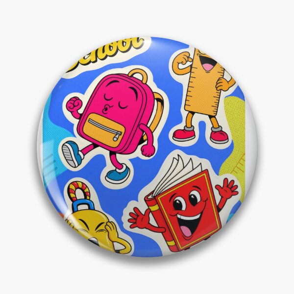 Item preview, Back to School Cartoon Sticker Pack designed and sold by ben.comictell.