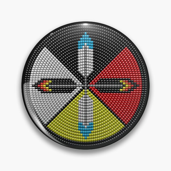 Item preview, NATIVE BEADED MEDALLION (B) 4 designed and sold by Garden Of Nightmares.