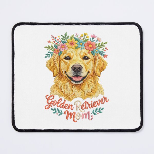 Item preview, Golden Retriever Mom Floral designed and sold by TeeARTHY.
