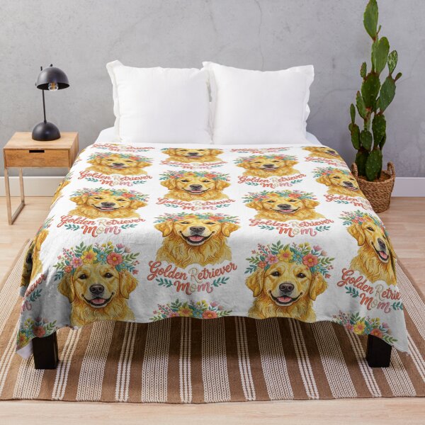 Item preview, Golden Retriever Mom Floral designed and sold by TeeARTHY.
