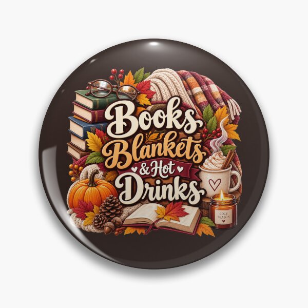 Item preview, Books Blankets & Hot Drinks – Cozy Autumn Book Lover Design designed and sold by astersgraphics.