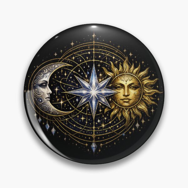 Item preview, Celestial Trinity – Moon Sun and Mystic Star designed and sold by TroviTutto.