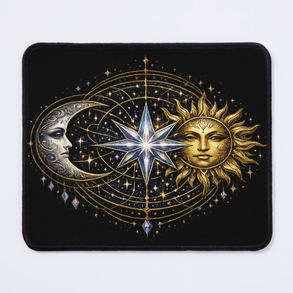 Item preview, Celestial Trinity – Moon Sun and Mystic Star designed and sold by TroviTutto.