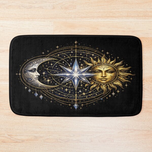 Item preview, Celestial Trinity – Moon Sun and Mystic Star designed and sold by TroviTutto.