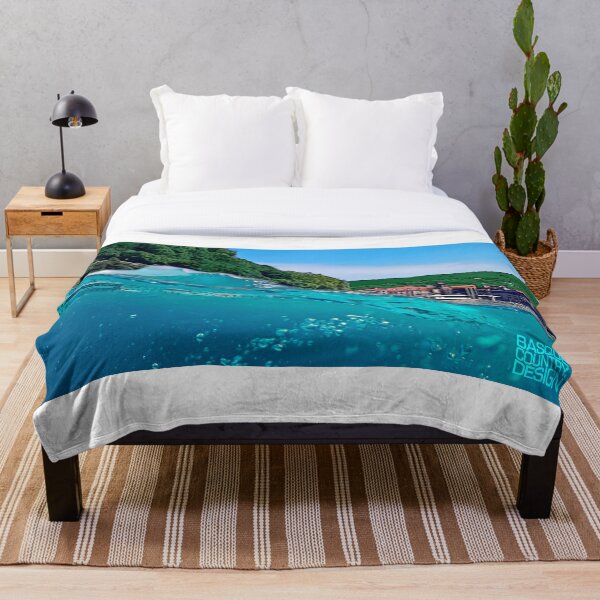 Item preview, Basque Coastal Village Through the Wave — Vivid Pop Art Seascape designed and sold by DONOSTIADESIGN.