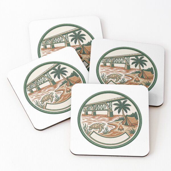 Item preview, Bahia Honda State Park Ranger Patch – Florida Keys Camping Vintage Scout Badge designed and sold by vivid-vibes-art.