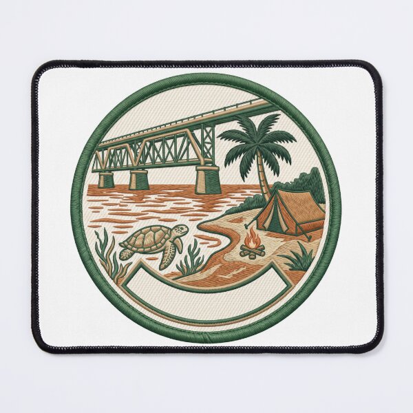 Item preview, Bahia Honda State Park Ranger Patch – Florida Keys Camping Vintage Scout Badge designed and sold by vivid-vibes-art.