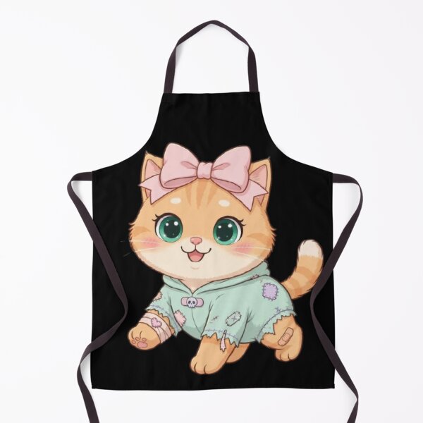 Item preview, Pastel Zombie Kitten with Pink Bow designed and sold by Moody Vibes Studio.