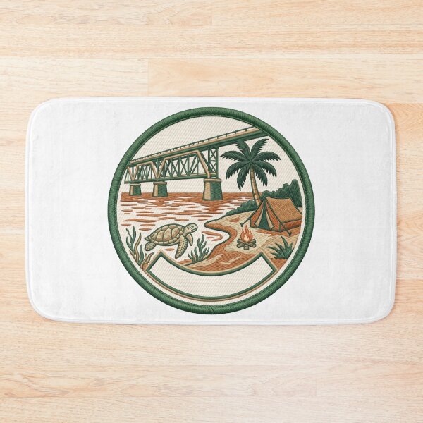 Item preview, Bahia Honda State Park Ranger Patch – Florida Keys Camping Vintage Scout Badge designed and sold by vivid-vibes-art.