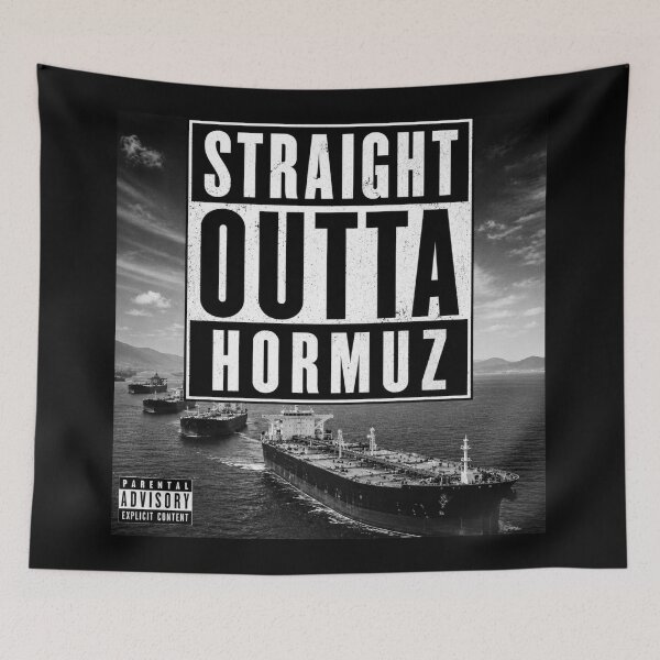 Item preview, Straight Outta Hormuz Funny Parody Shirt | Strait of Hormuz Oil Tanker T-Shirt designed and sold by schnedsthreads.