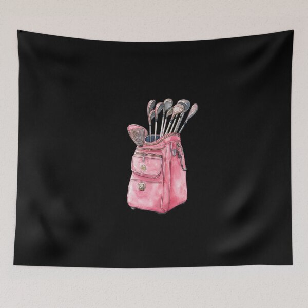 Item preview, Pink Golf Bag with Clubs designed and sold by ilkansiturikman.