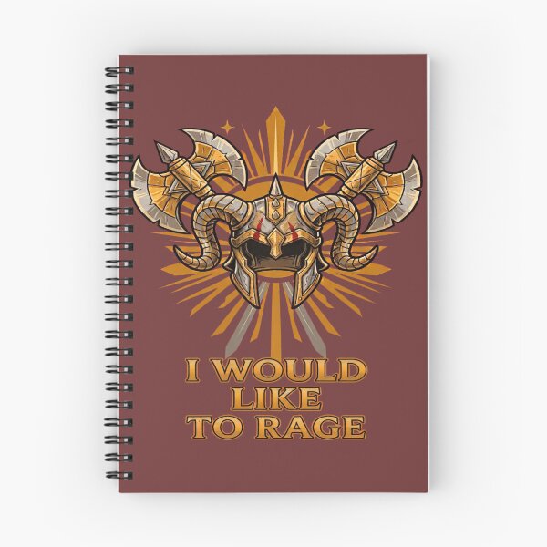 Item preview, Barbarian DND I Would Like To Rage - TTRPG Barbarian Class designed and sold by StreetNovaInk.
