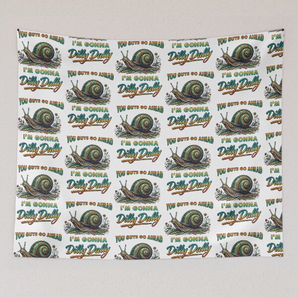 Item preview, Dilly Dally Snail Art designed and sold by TeeARTHY.
