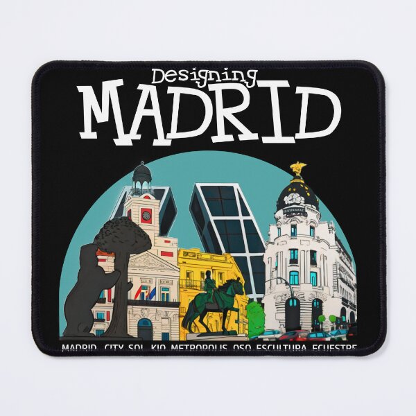 Item preview, Designing Madrid — Bold City Landmarks Illustration Art designed and sold by DONOSTIADESIGN.